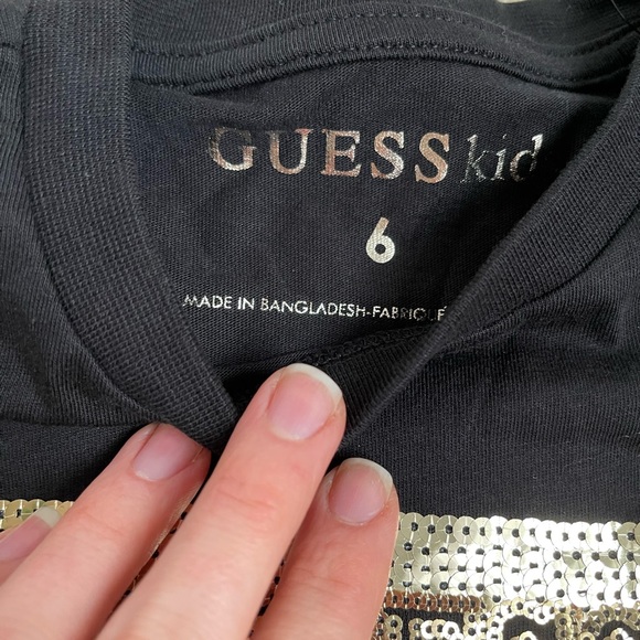 Girls Guess T-Shirt, Beatrix Triangle Tee - Picture 2 of 4